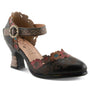 L'Artiste By Spring Step Happydance Black Multi Leather Heel (Women's)
