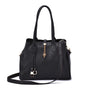 Mellow World Jasmine 3-Compartment Black Satchel (Women's)