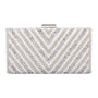 Nima Accessories Hard Shape Frame Silver Evening Clutch (Women's)