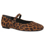 Vionic Alameda Tan Leopard Leather Flat Shoe (Women's)