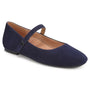 Vionic Alameda Navy Blazer Suede Flat Shoe (Women's)