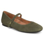 Vionic Alameda Dark Olive Suede Flat Shoe (Women's)