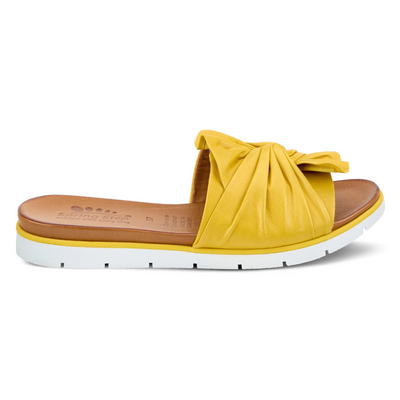 Spring Step Lavona Yellow Slide Sandal (Women's) | Mar-Lou Shoes