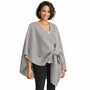 Magic Scarf Luxury Wool Feel Loop Light Grey Cape