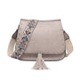 Jen & Co Bailey Vegan Grey Crossbody Bag (Women's)