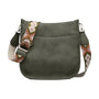 Jen & Co Chloe Vegan Olive Crossbody Bag (Women's)