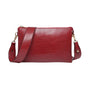 Jen & Co Izzy Vegan Lizard Red Crossbody Bag (Women's)