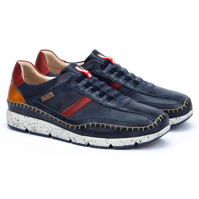Pikolinos Fuencarral Blue Leather Sneakers (Men's) | Mar-Lou Shoes