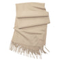 Look by M Soft Basic Tan Cashmere Scarf (Women's)