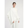 Look by M Basic Triangle Poncho White (Women's)