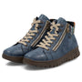 Rieker Heike 05 Navy/Orange Multi Zip Boot (Women's)