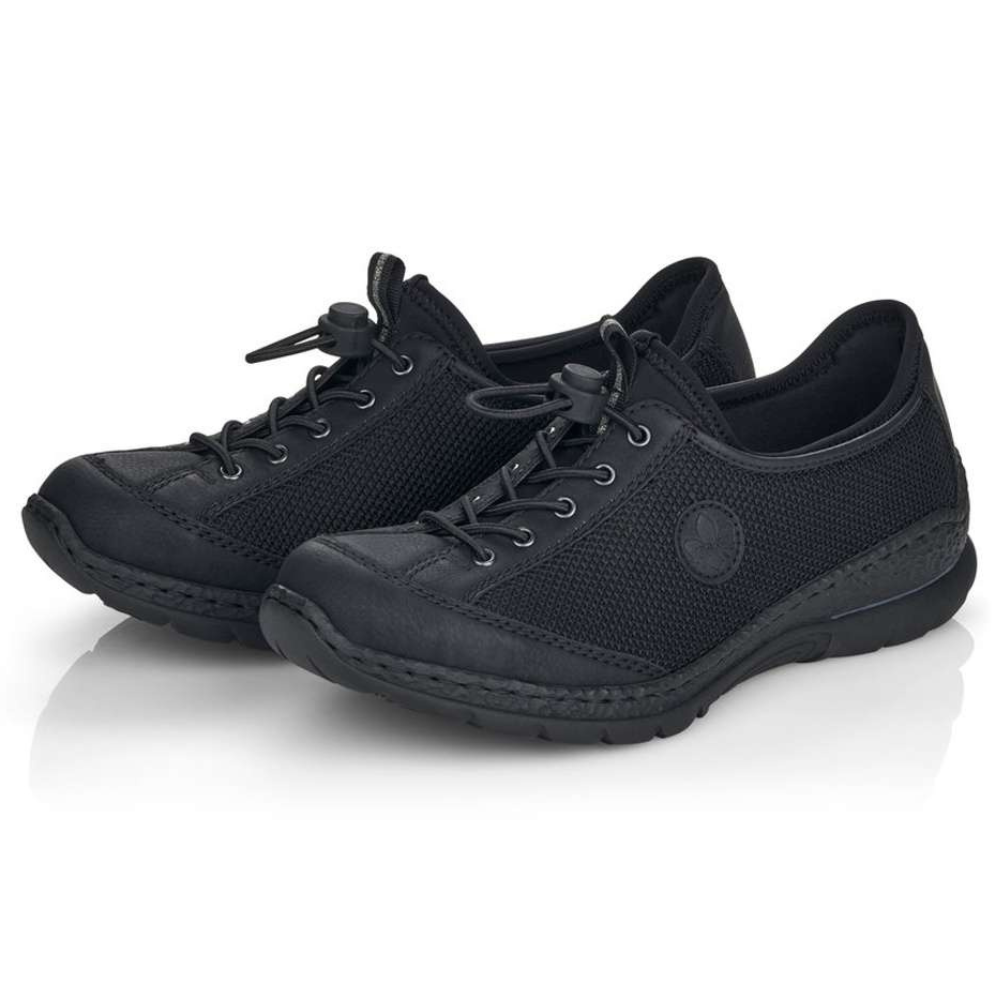 Rieker Nikita M6 Black Textile Sneaker (Women's) Mar-Lou Shoes