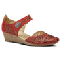 Spring Step Nougat Red Leather Mary Jane Shoe (Women's)