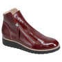 Django & Juliette Oh My Burgundy/Black Sole Leather Boot (Women's)