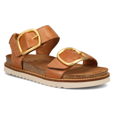 Taos On The Double Caramel Leather Sandal (Women's) | Mar-Lou Shoes