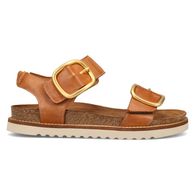 Taos On The Double Caramel Leather Sandal (Women's) | Mar-Lou Shoes