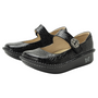 Alegria Paloma Black Embossed Rose Mary Jane (Women's)