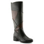 Spring Step Patchwork Black Multi Leather Tall Boot (Women's)