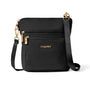 Baggallini Modern Pocket Black w/ Gold Hardware Crossbody Bag (Women's)