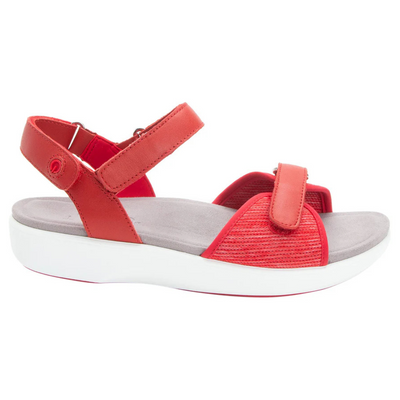 Traq® By Alegria Qali Red Sandal (Women's) | Mar-Lou Shoes