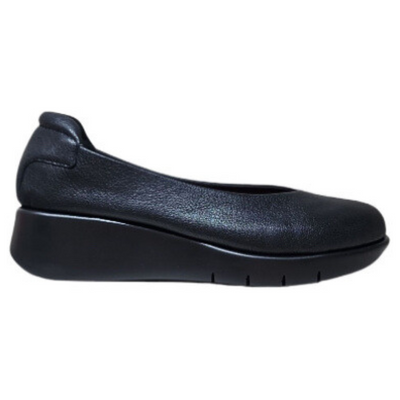 Saydo Sonia Black Plush Slip-On Shoe (Women's) | Mar-Lou Shoes