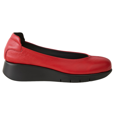 Saydo Sonia Red Plush Slip-On Shoe (Women's) | Mar-Lou Shoes