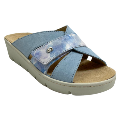 Sabatini Simona Cielo Camoscio/Graffiti Sandal (Women's) | Mar-Lou Shoes