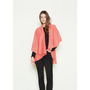 Look By M Basic Shawl Vest Coral