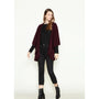 Look By M Basic Shawl Vest Raisin