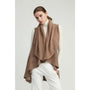 Look By M Basic Shawl Vest Taupe