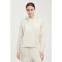 Look By M Soft Ease Hooded Knit Beige Top (Women's)