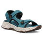 Taos Super Side Teal Emboss Leather Sandal (Women's)