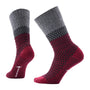 Smartwool Everyday Cozy Popcorn Cable Black-Tibetan Red Crew Socks (Women's)