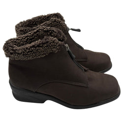Toe Warmers Monique Dark Brown Waterproof Winter Boot | Mar-Lou Shoes