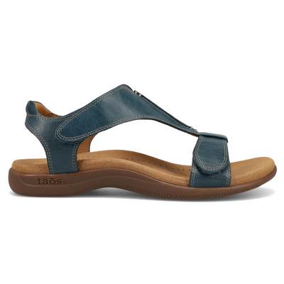 Taos The Show Petrol Blue Leather Sandal (Women's) | Mar-Lou Shoes