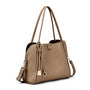 Mellow World Sandi 3 Compartment Latte Satchel (Women's)