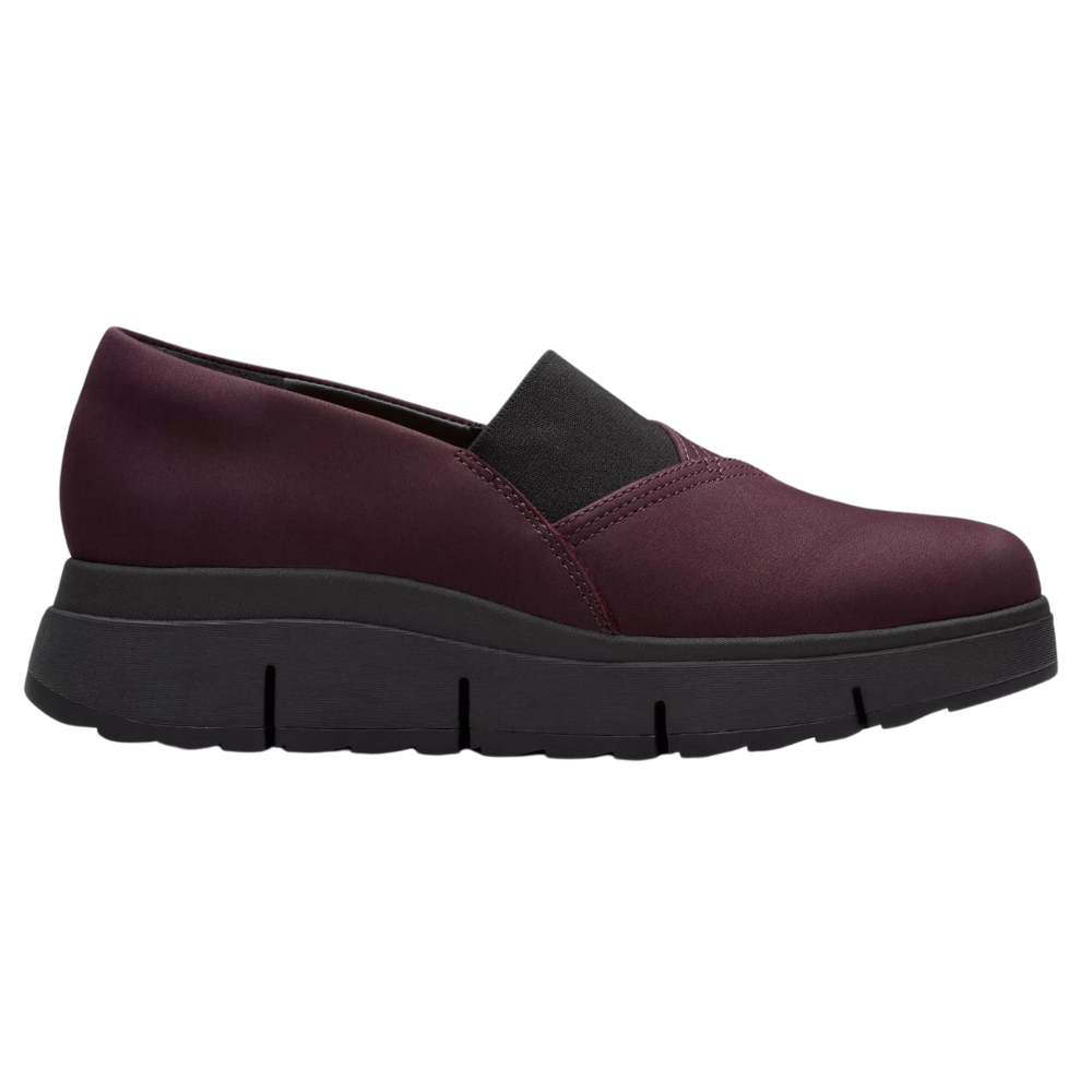 Clarks Loriini West Plum Nubuck Slip On Women s Mar Lou Shoes Mar Lou Shoes