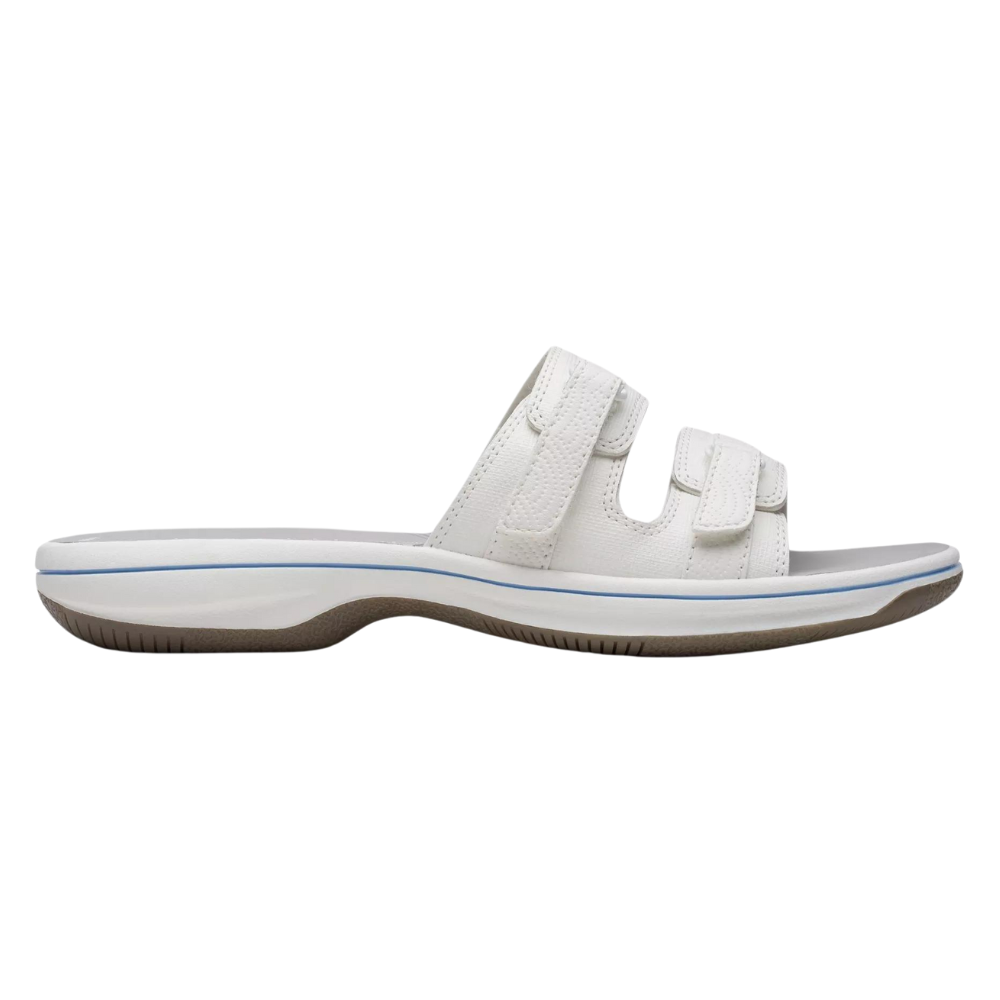 Clarks Breeze Piper White Sandal (Women's) | Mar-Lou Shoes