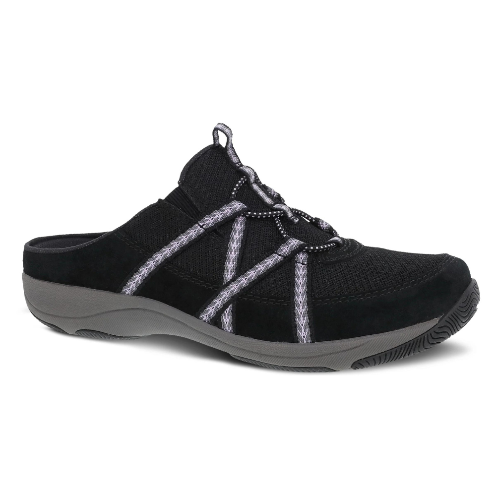 Dansko Hayleigh Black Suede Mule (Women's) | Mar-Lou Shoes