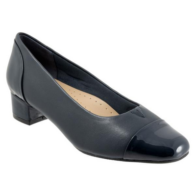 Trotters Daisy Navy/Patent Leather Pump (Women's) | Mar-Lou Shoes