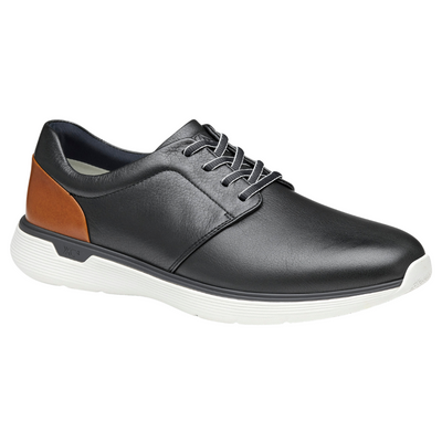 Johnston & Murphy XC4® Prentiss 2 Plain Toe Black Leather Shoe (Men's) | Mar-Lou Shoes