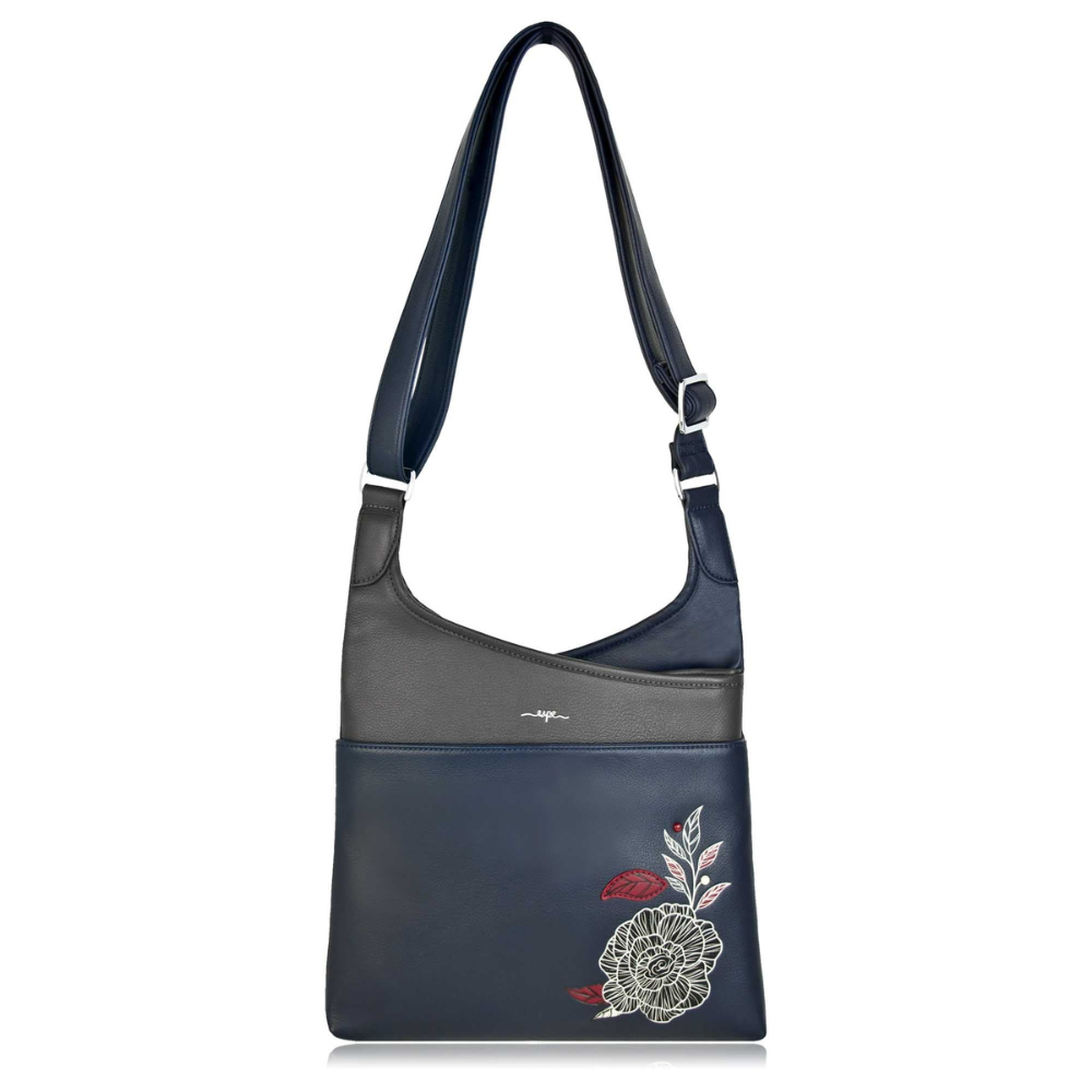 Espe Begonia Blue Messenger Bag (Women's) | Mar-Lou Shoes