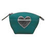 Ili New York Single Heart Aqua Coin Purse (Women's)