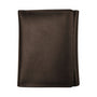 Ili New York Pebble Grain Leather Mocha Trifold Wallet (Men's)