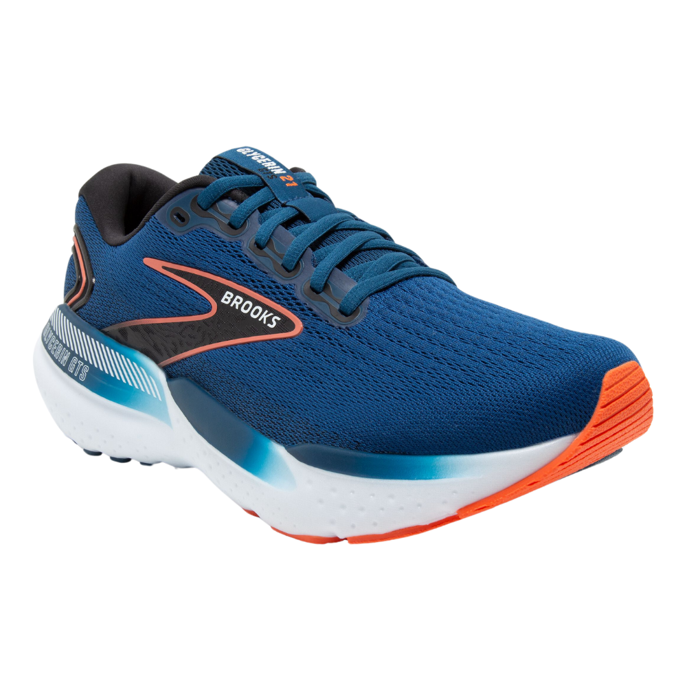 Brooks Glycerin GTS21 Blue Opal/Black/Nasturtium Running Shoe (Men's) | Mar-Lou Shoes