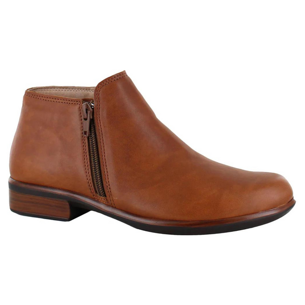 Naot Helm Brown Leather Double Side Zip Ankle Boot Booties Womens EU 37 US 6 6.5 Naot Helm Brown Leather Double Side Zip Ankle Boot Booties  main image 2