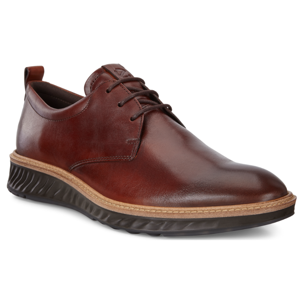 ECCO ST. 1 Hybrid Cognac Derby Shoe (Men's) | Mar-Lou Shoes