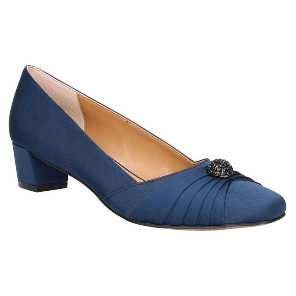 J. Renee Lariel Navy Satin Dress Pump (Women's) | Mar-Lou Shoes Mar-Lou Shoes J. Renee Lariel Navy Satin Dress Pump (Women's) | Mar-Lou Shoes Mar-Lou Shoes