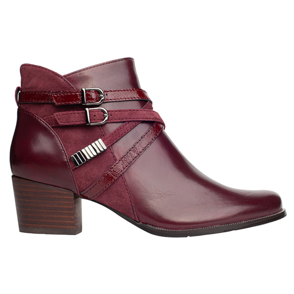 Regarde Le Ciel Isabel 120 Bordo Leather Bootie (Women's) | Mar-Lou Shoes