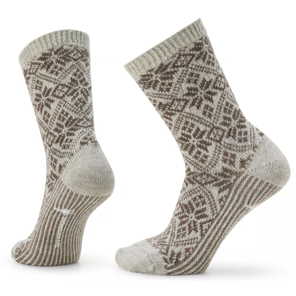 Smartwool Everyday Traditional Snowflake Full Cushion Ash Crew Socks (Women's) | Mar-Lou Shoes